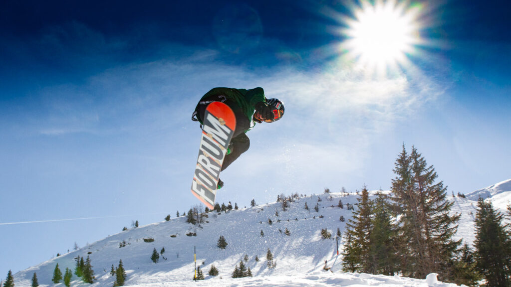 Snowboard i Dorfgastein, Østrig